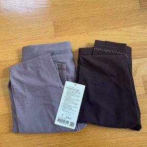 LuluLemon In Focus Run Tight- Size 6 (Lavender/ Nude)